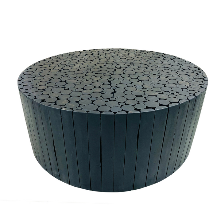 Musca Black Wooden Round Coffee Table - Fab Habitat , Coffee Tables, [product_size],