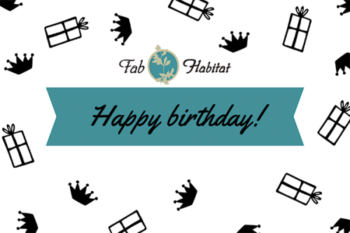 Happy Birthday Gift Card -  Fab Habitat