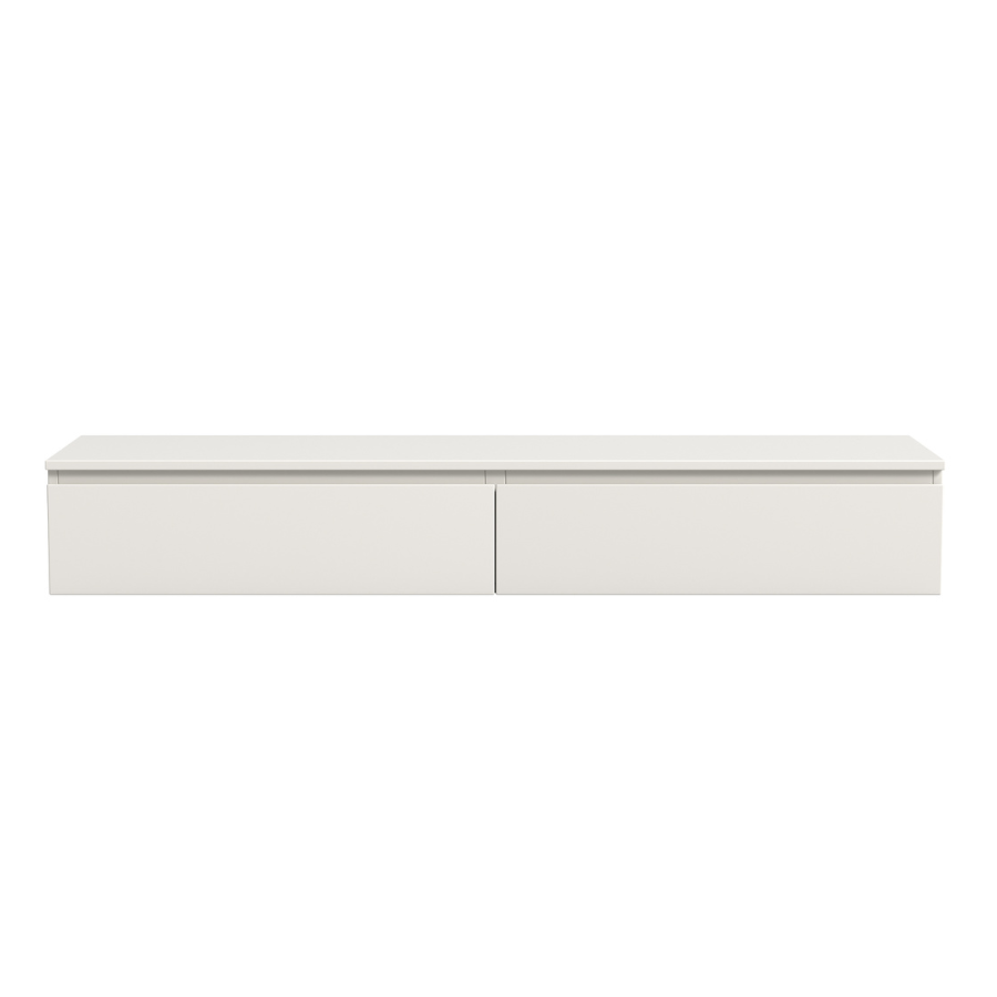 Madison Floating White TV Unit with Storage - 160cm