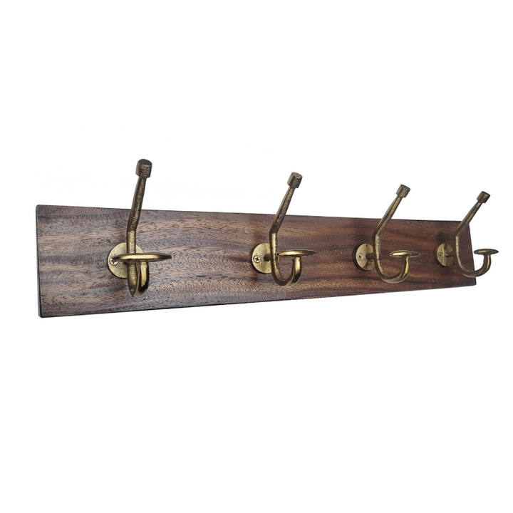 Columba 60 cm Wood And Metal Wall Hook - Fab Habitat , Wall Hooks, [product_size],