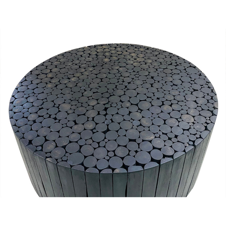 Musca Black Wooden Round Coffee Table - Fab Habitat , Coffee Tables, [product_size],