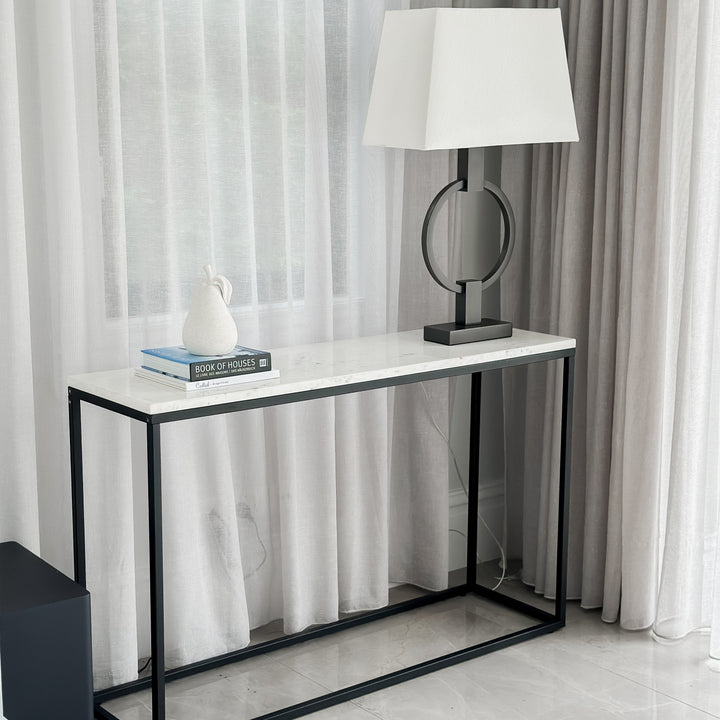 Agni Marble Top Console Table