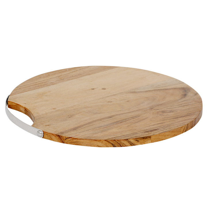 Amla Acacia Wood 36x36 cm Round Serving Board