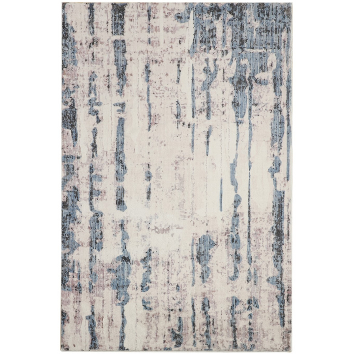 Anini Blue Modern Machine Washable Large Rug