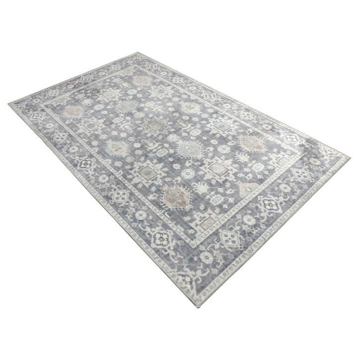 Anna Grey Machine Washable Rug