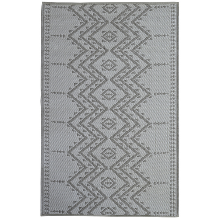 Ayana Grey Recycled Plastic Outdoor Rug