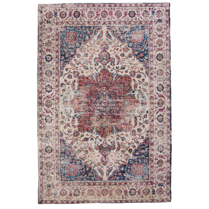 Babylon Multicolour Traditional Distressed Area Rug