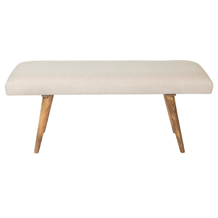 Celeste Beige Cushioned Bedroom Bench - 117 Cm