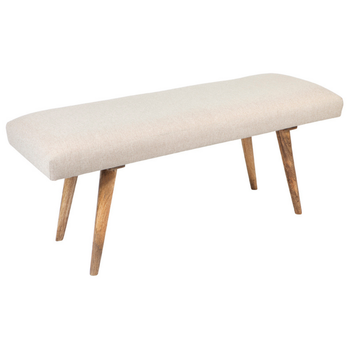 Celeste Beige Cushioned Bedroom Bench - 117 Cm