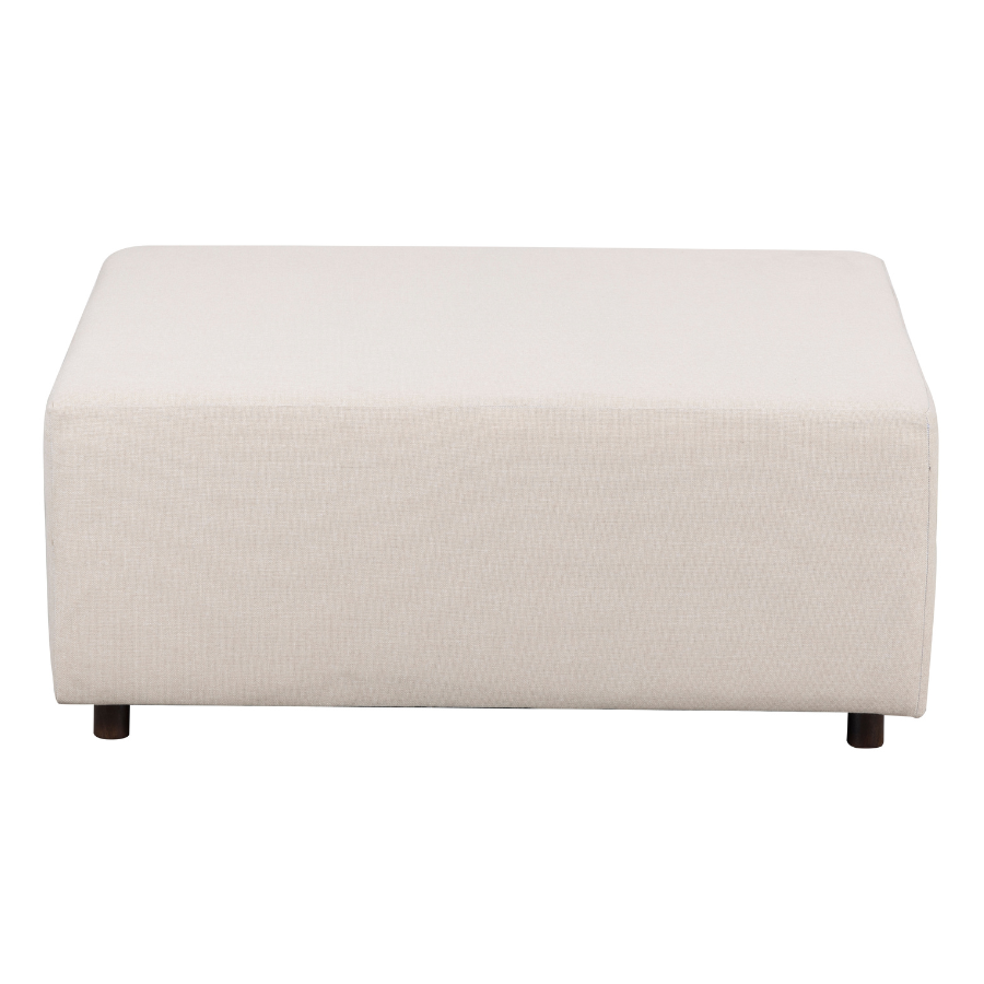 Celeste Beige Upholstered Ottoman