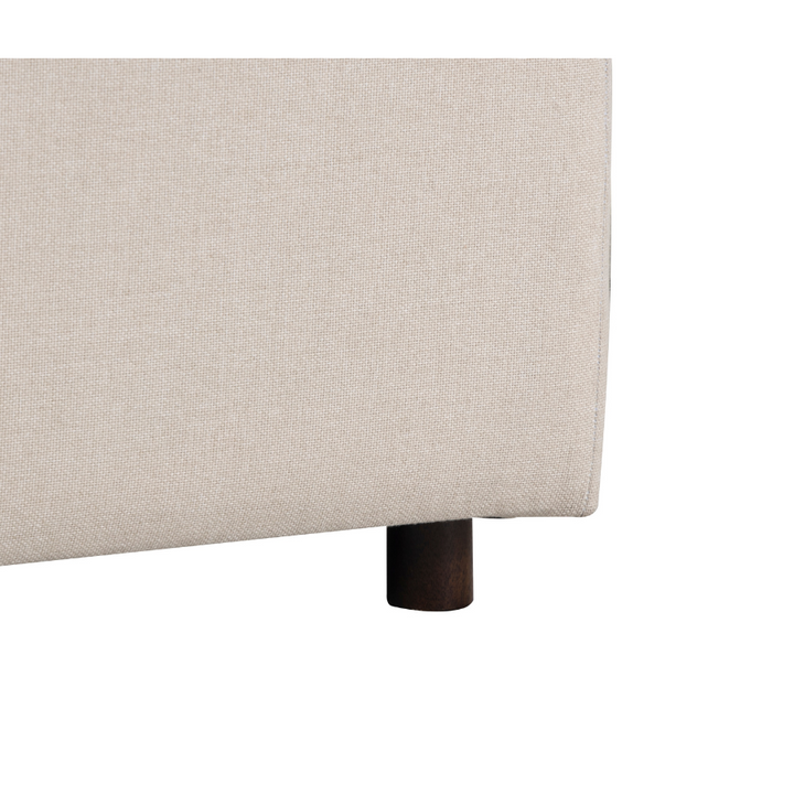 Celeste Beige Upholstered Ottoman