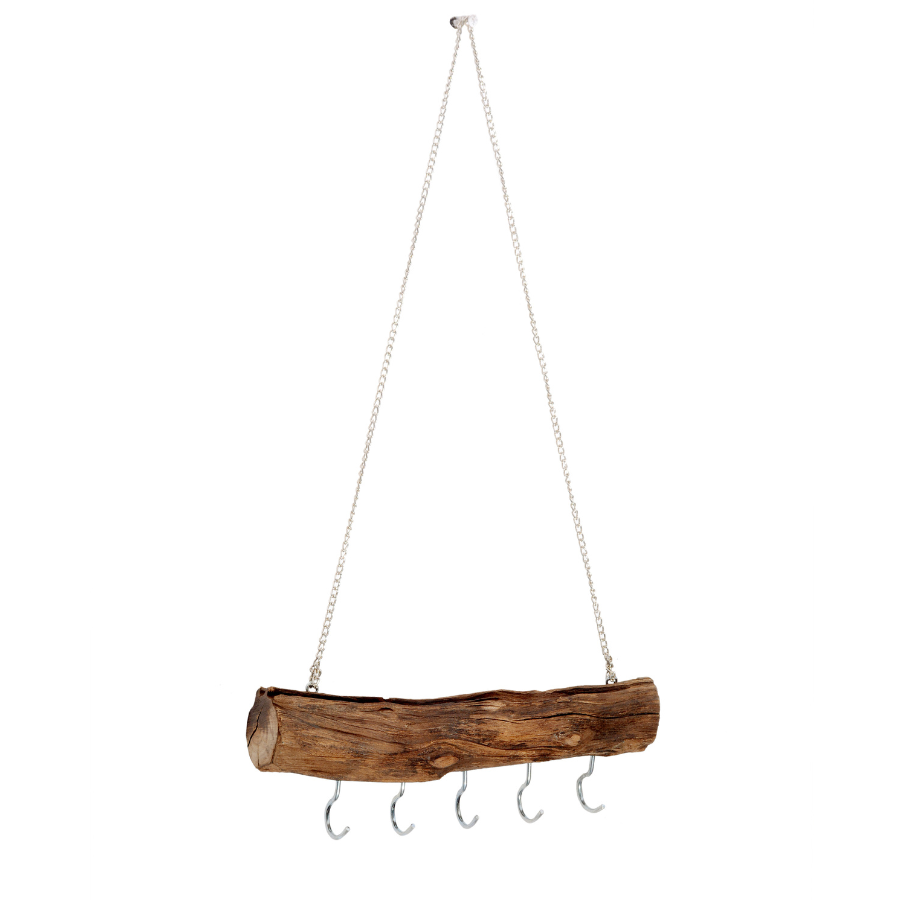 Crux 30cm Wood And Metal Wall Hook