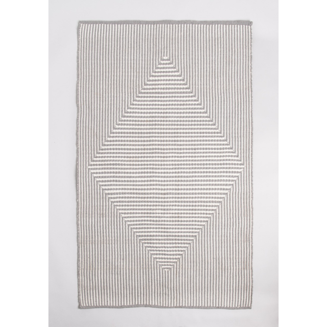 Denver Grey and Ivory Modern P.E.T Indoor Outdoor Rug