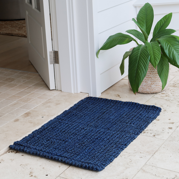 Estate Blue Jute Doormat - 60 X 90 Cm