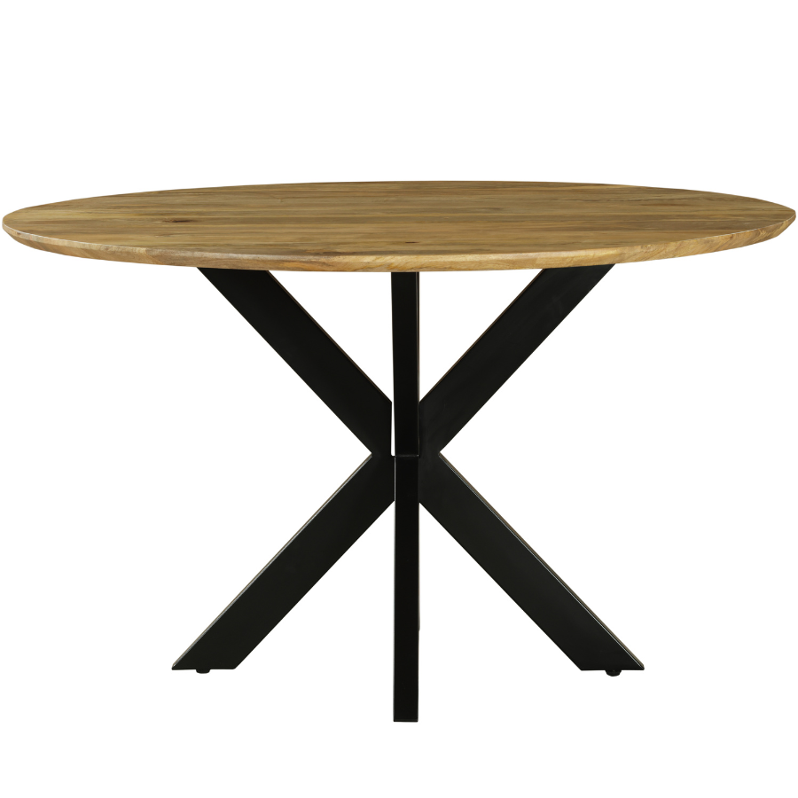 Faye Natural Finish 130cm Round Dining Table