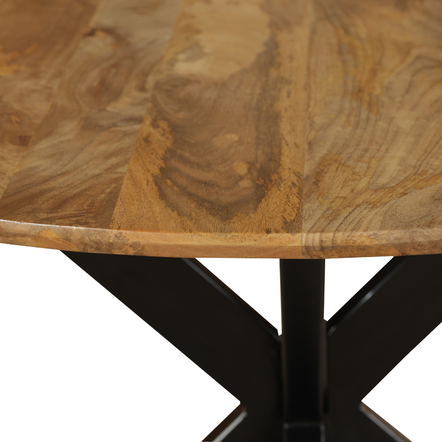 Faye Natural Finish 130cm Round Dining Table