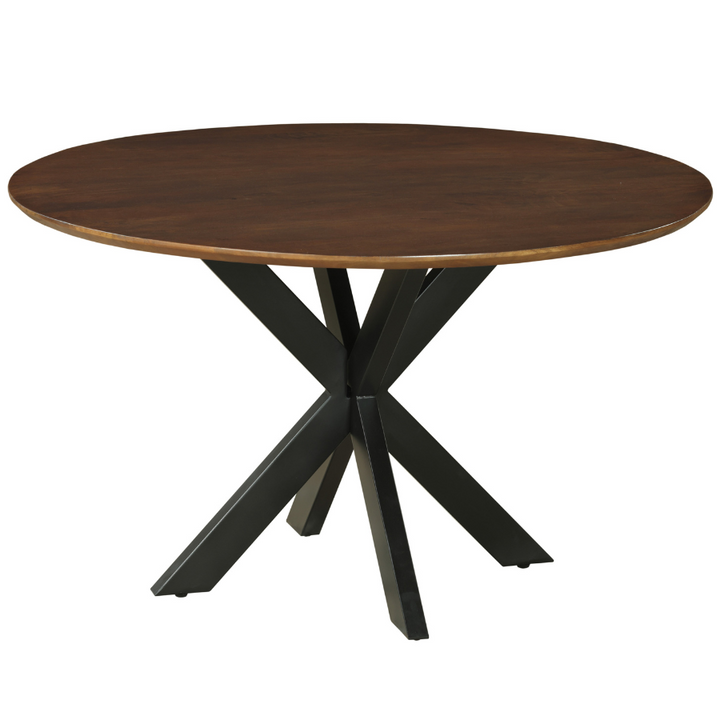 Faye Walnut Finish 130cm Round Dining Table