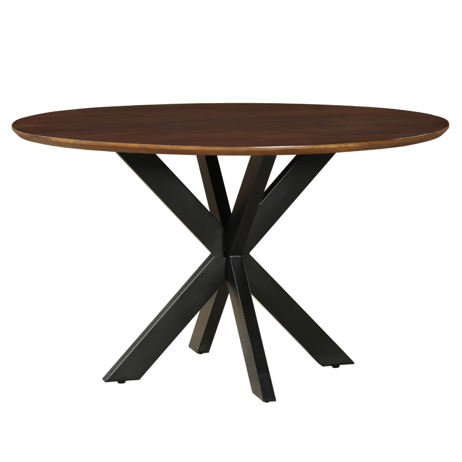 Faye Walnut Finish 130cm Round Dining Table