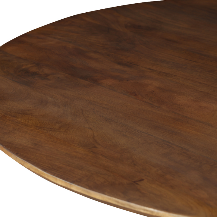 Faye Walnut Finish 130cm Round Dining Table