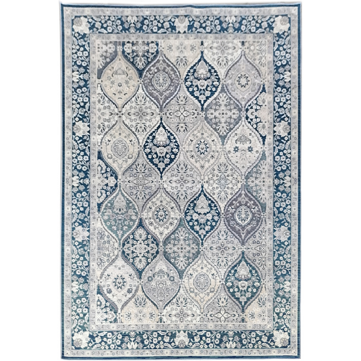 Fiang Multicolour Blue Nonslip Rug