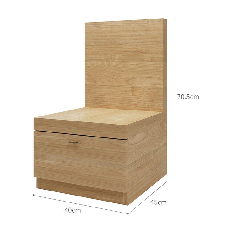 Fuji Natural Bedside Table with 1 Drawer