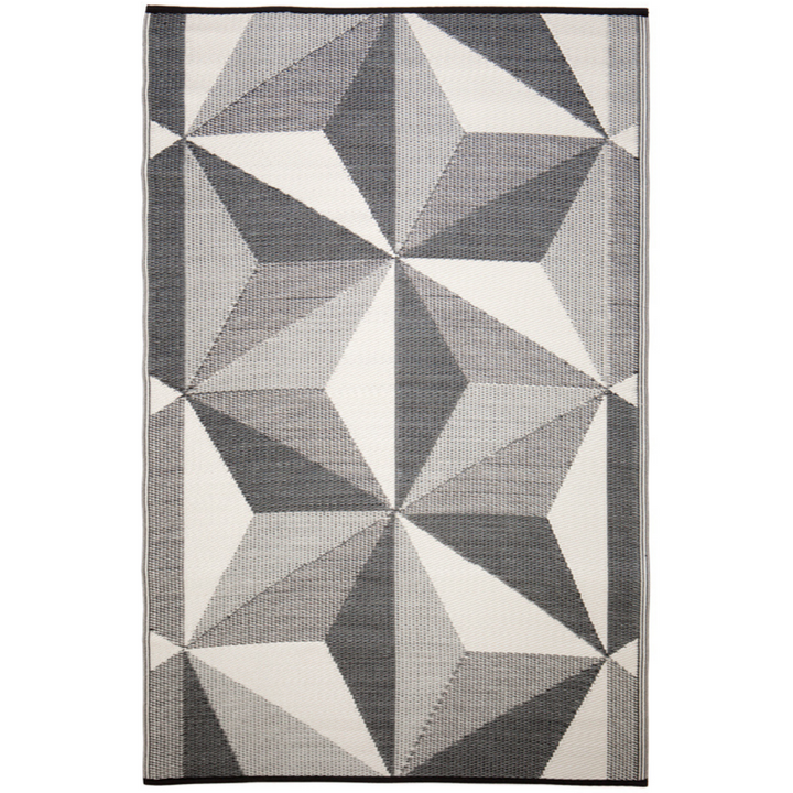 Geostar Glacier Grey Outdoor Rug