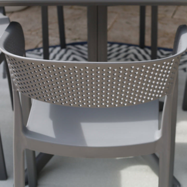 Santacruz Grey Restaurant Cafe Chair