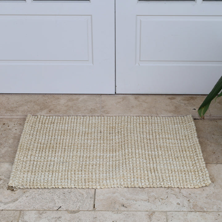 60 cm x 90 cm Indira Bleach Natural Jute Door Mat