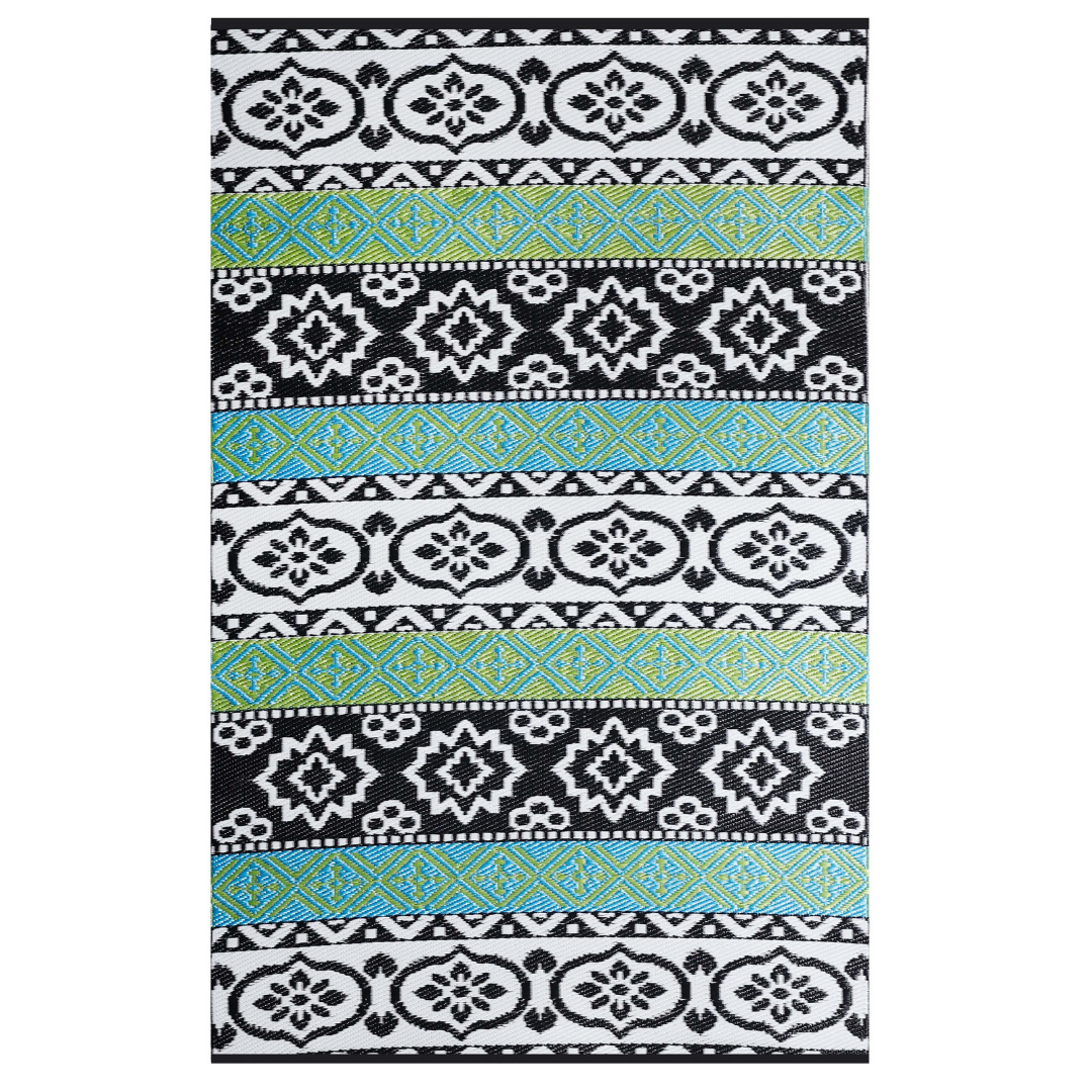 Indiana Multicoloured Scandinavian Recycled Plastic Outdoor Rug