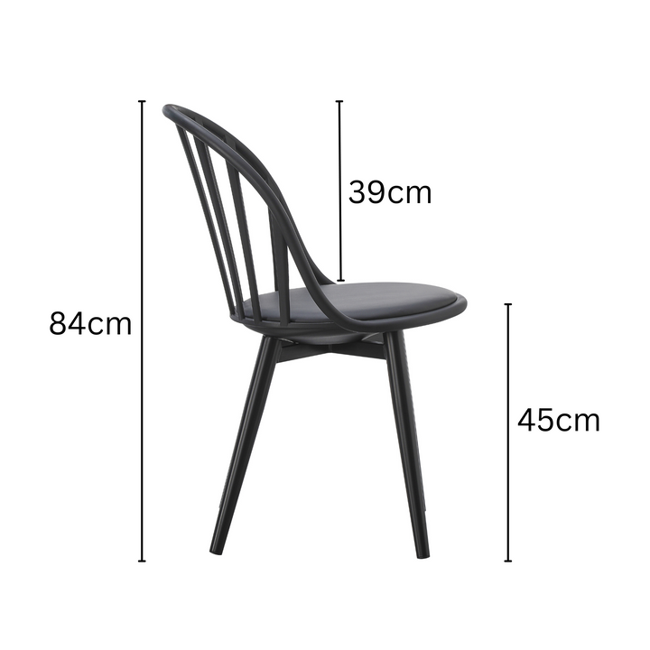 Jiri Black Dining Chair - Fab Habitat , Chairs, [product_size],