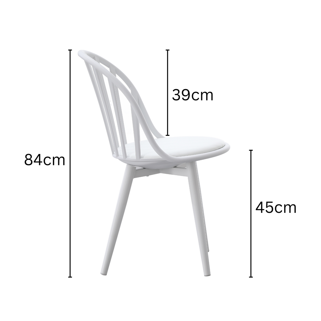 Jiri White Dining Chair - Fab Habitat , Chairs, [product_size],