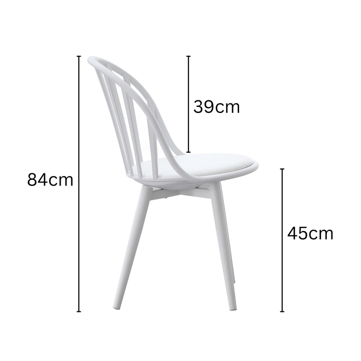 Jiri White Dining Chair - Fab Habitat , Chairs, [product_size],