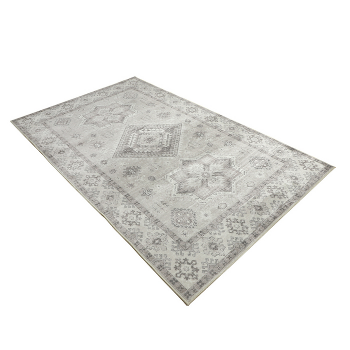 Kanchan Beige Machine Washable Rug