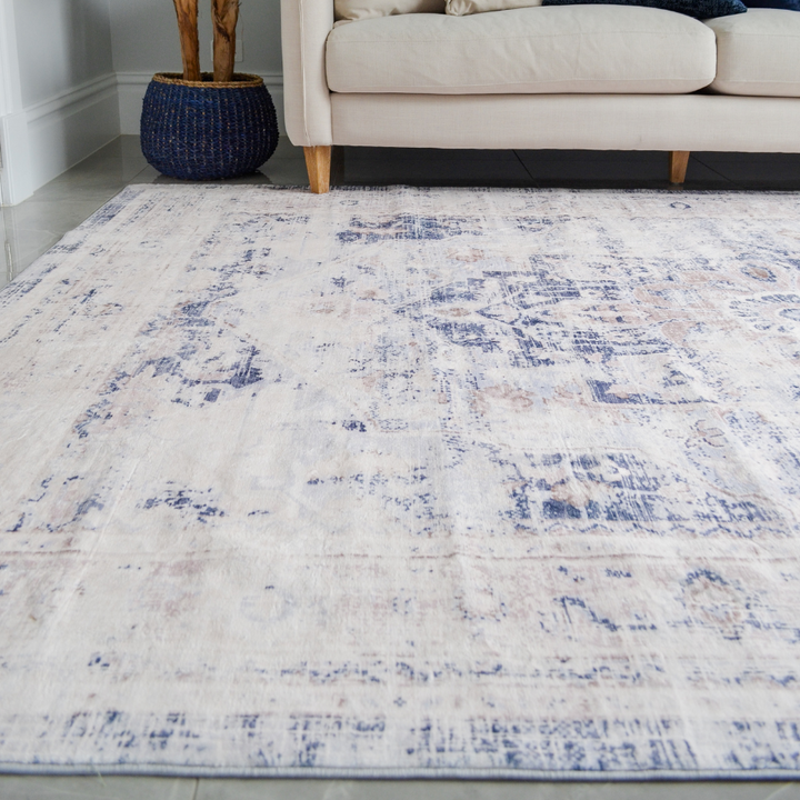 Kiara Distressed Machine Washable Rug