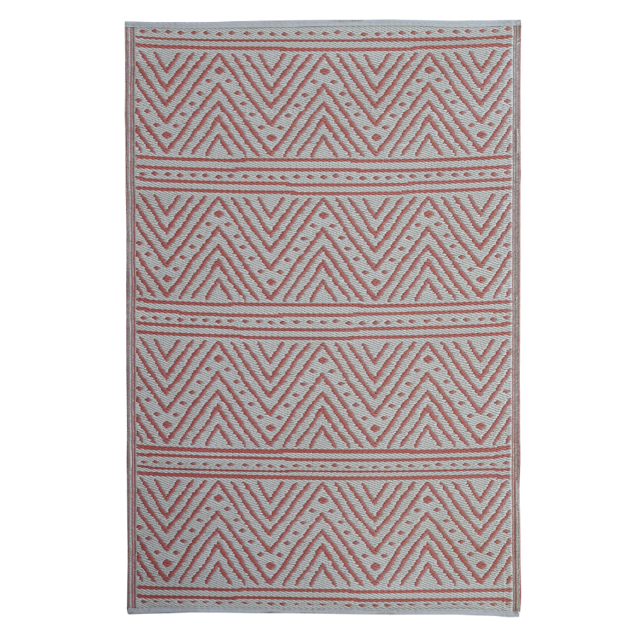 Kona Peach Recycled Plastic Outdoor Rug