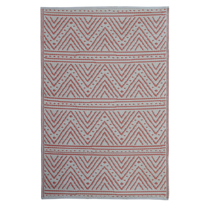 Kona Peach Recycled Plastic Outdoor Rug