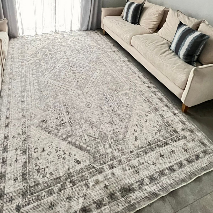 Lagos Grey Machine Washable Rug