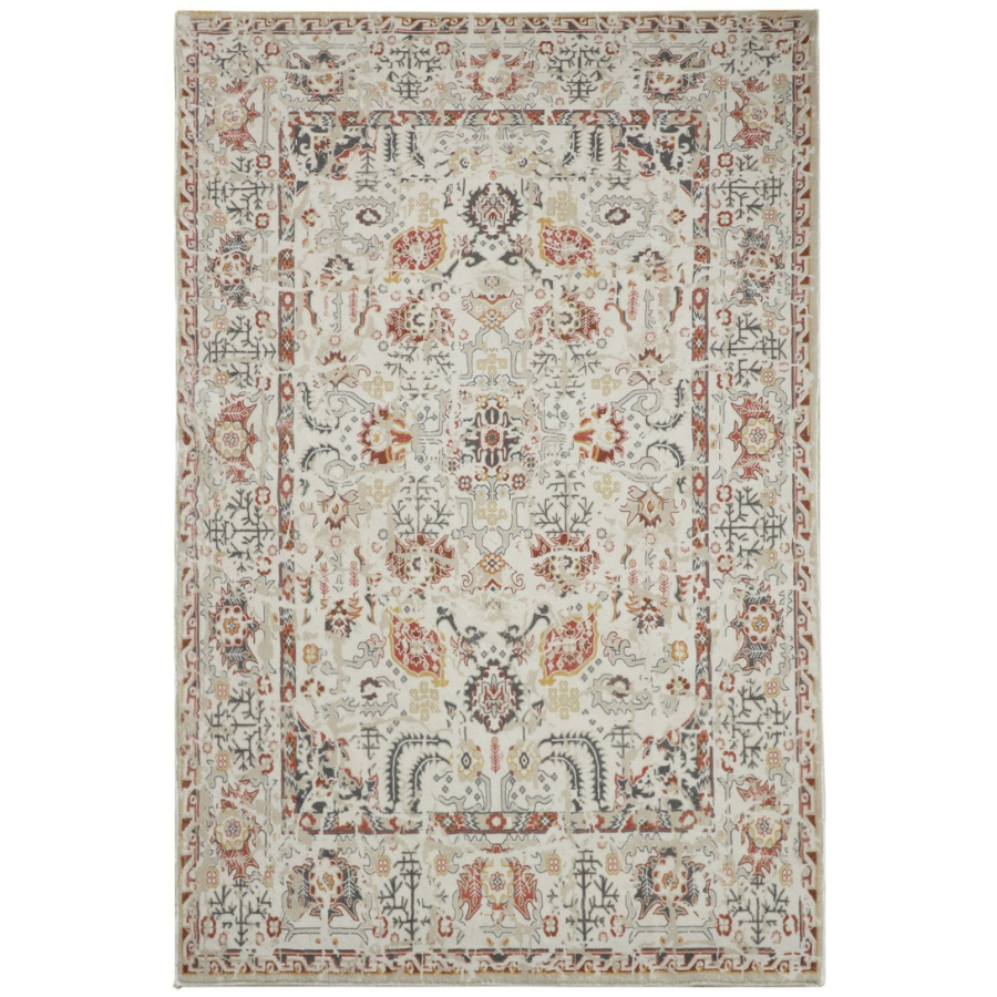 Lima Multicolour Traditional Machine Washable Rug