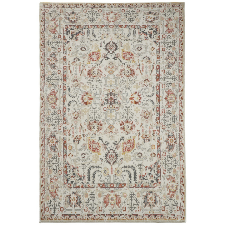 Lima Multicolour Traditional Machine Washable Rug