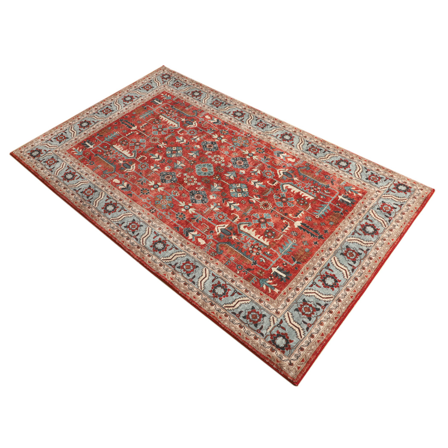 Manila Traditional Machine Washable Large Floor Rug