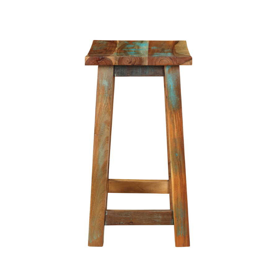 Maya Reclaimed Wood Stool