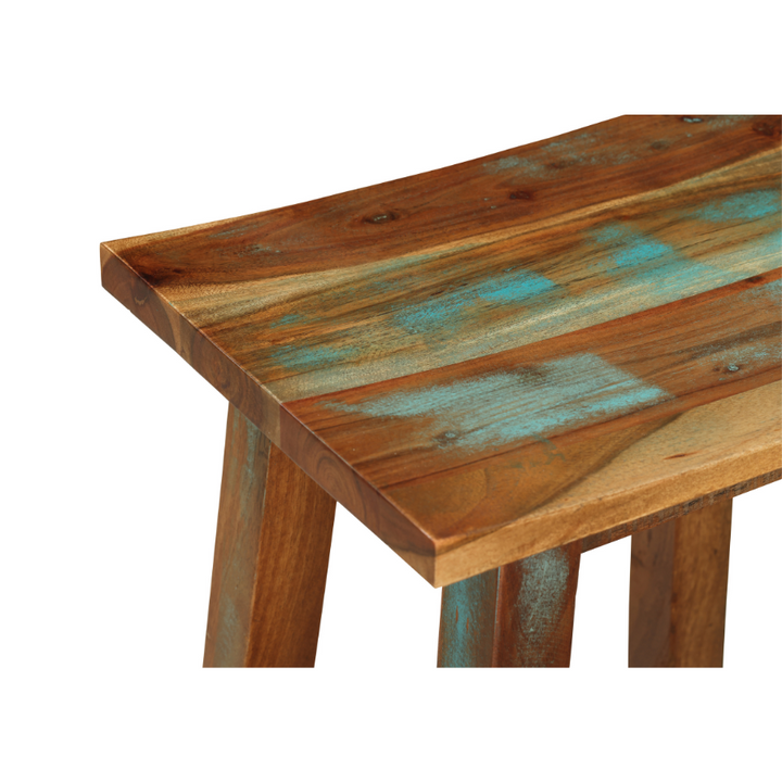 Maya Reclaimed Wood Stool