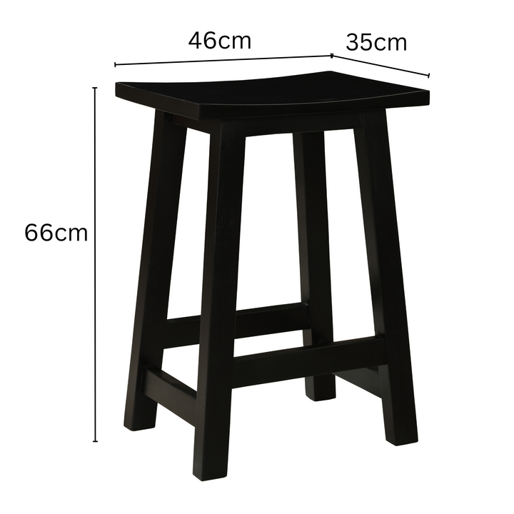 Maya Black Stool