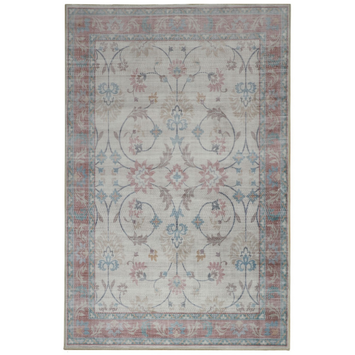 Megan Pink Machine Washable Rug