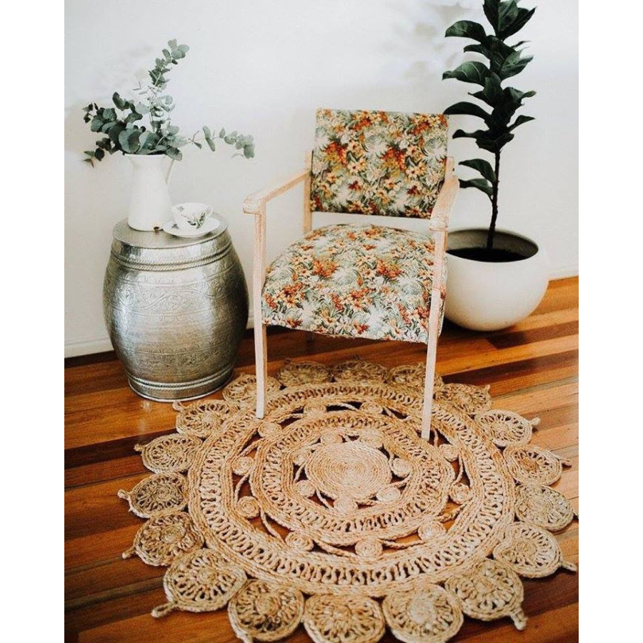 Mimosa Round Jute Area Rug