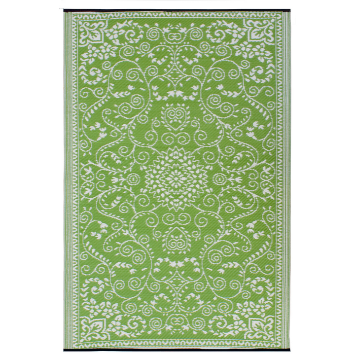 Murano Lime and Cream Traditional Reversible Large Rug