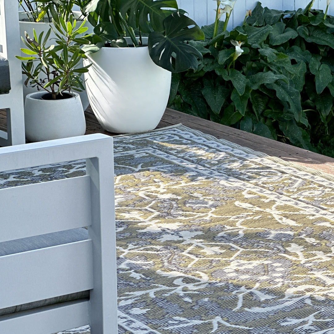 Nain Beige Recycled Plastic Outdoor Rug