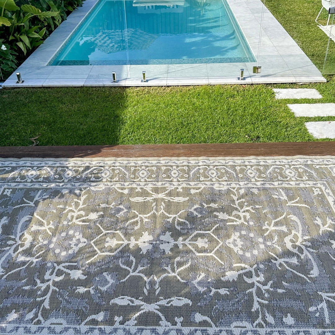 Nain Beige Recycled Plastic Outdoor Rug