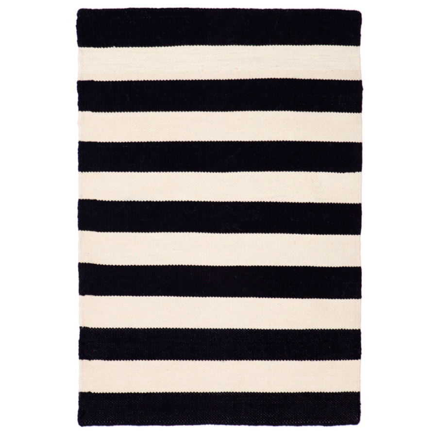 Nantucket Black Indoor Outdoor Rug