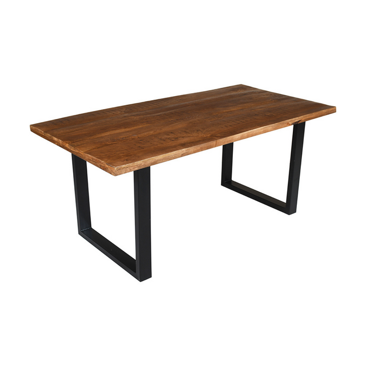 Nova Long Industrial Wooden 6 Seater Dining Table - 180cm